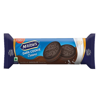 McVities Dark Cookie Creams Biscuits